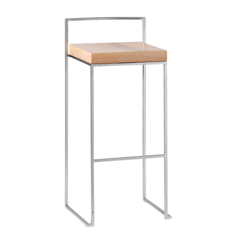 Tabouret Cubo Lapalma bois clair
